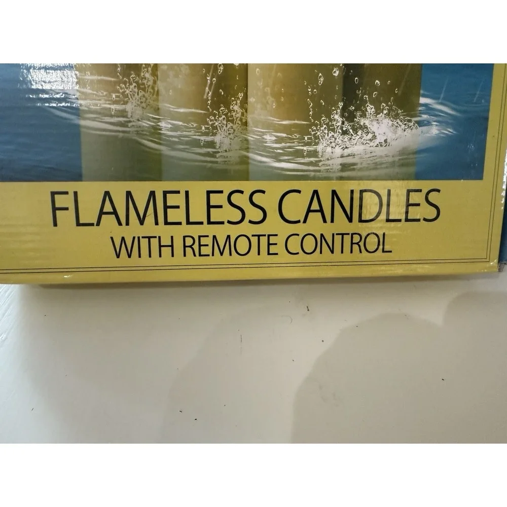 Flameless Pillar Candles with Remote, 9 Pack Waterproof‎ Batteries